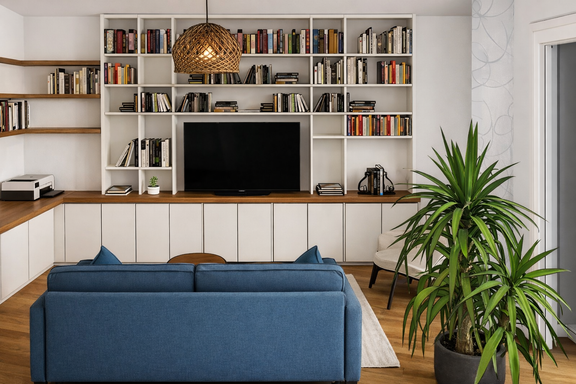 Séjour moderne et naturel