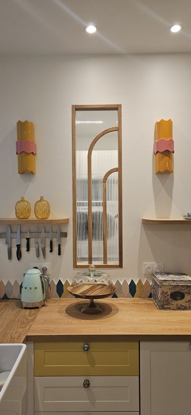 Verrière bois chêne sur mesure